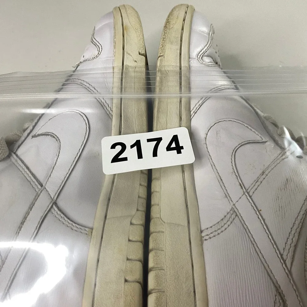 Nike Dunk Low Triple White Shoes Sneakers Women's 8 - Picture 8 of 8